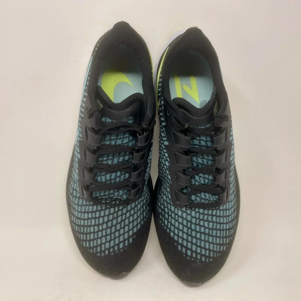 Nike Zoom Air Pegasus 37 Run Shoes Womens 10 1/2 Black Blue 574:I.8.5